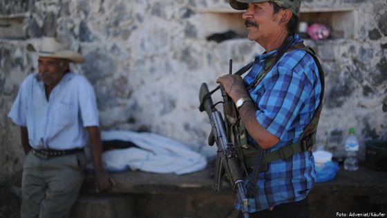 Beobachtungsposten einer Bürgerwehr in Michoacán. Foto: Adveniat/Käufer