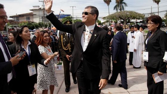 Rafael Correa, noch als Staatschef im Einsatz (Archivfoto) Foto: Presidencia El Salvador
