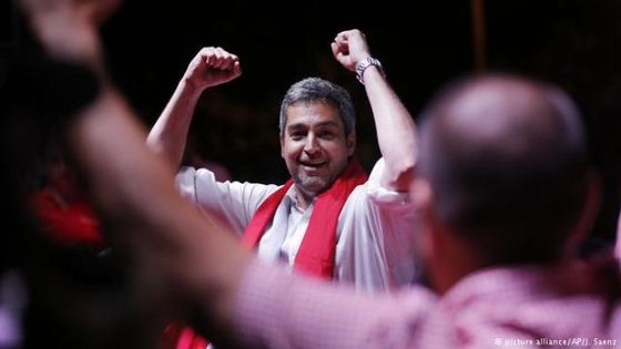 Wahlsieger: Mario Abdo Benítez. Foto: picture alliance/AP/J. Saenz