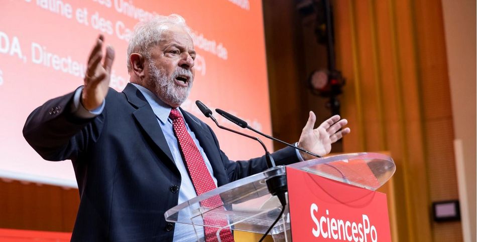 Lula da Silva bei einer Rede am 16. November vergangenen Jahres in Paris. Foto: Lula no Instituto Sciences Po, Mídia NINJA, CC BY-NC 4.0