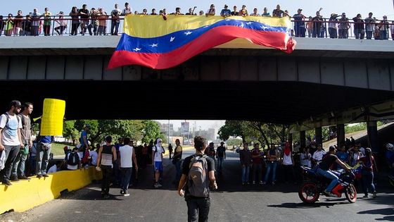 Proteste in Venezuela am 12. Februar vergangenen Jahres. Foto: Marco Hernandez, CC BY-NC-SA 2.0