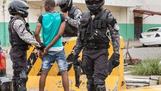 Polizeieinsatz in Colón, Panama. Foto: Adveniat/Achim Pohl