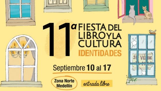 Offizielles Festivalplakat des Literatur- und Kulturfestes in Medellín