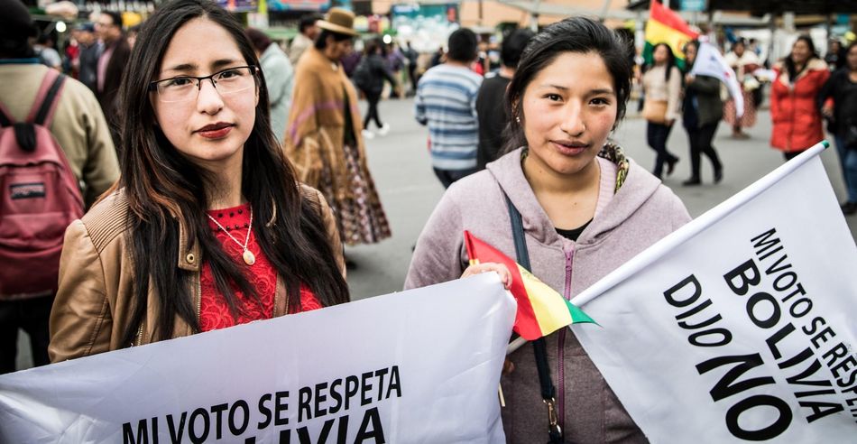 Lateinamerika Bolivien Demonstration La Paz Demokratie