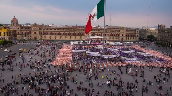 Die Plaza de la Constitución, der zentrale Platz in Mexiko-Stadt. Foto: Matthias Hoch/Adveniat