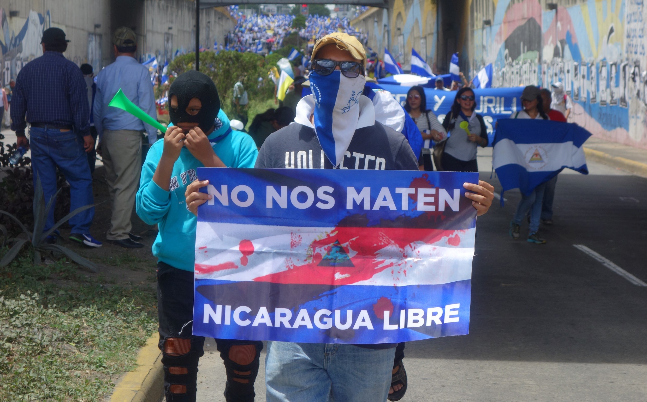 Nicaragua, Demonstranten, Protest, Adveniat