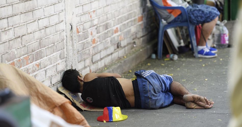 Venezuela Lateinamerika Obdachloser