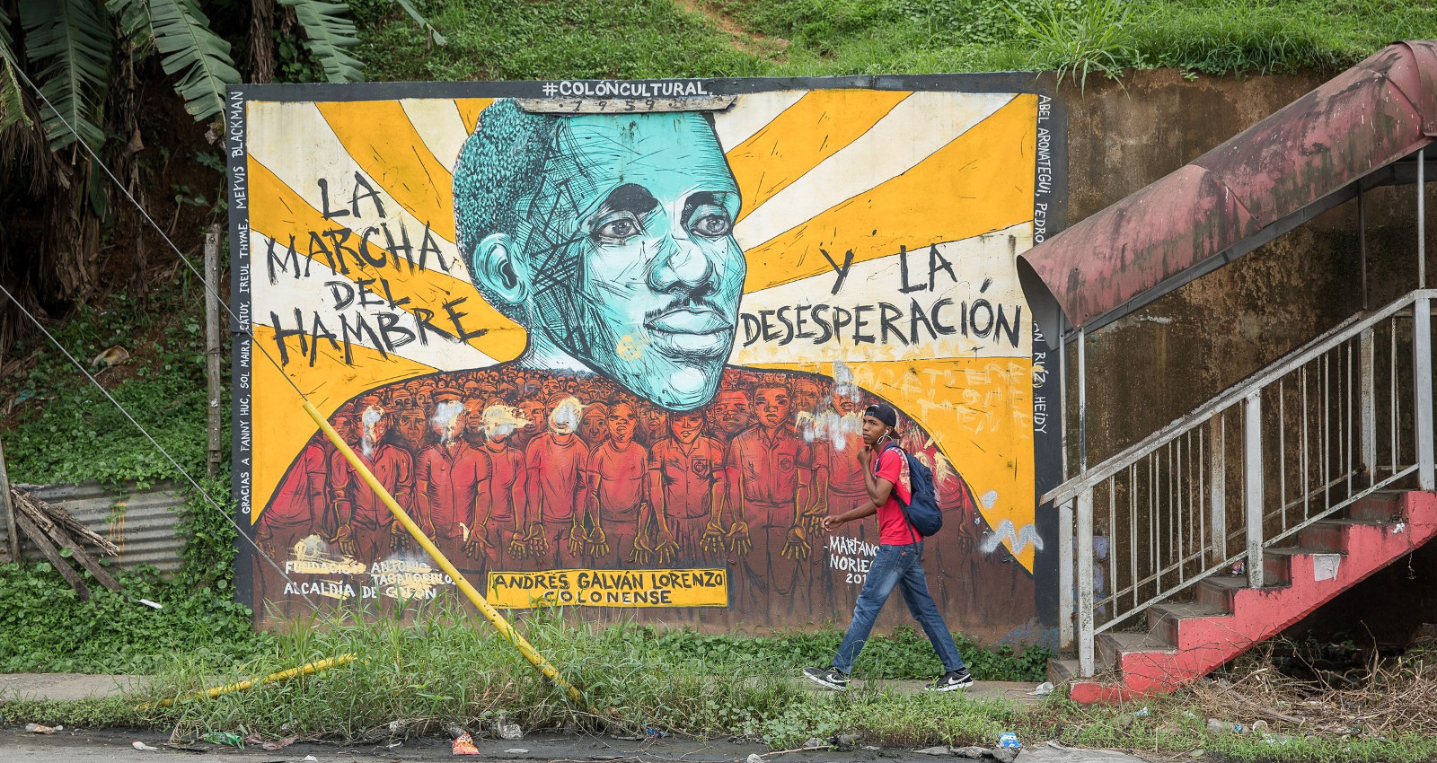 Lateinamerika Protest Wandbemalung Adveniat