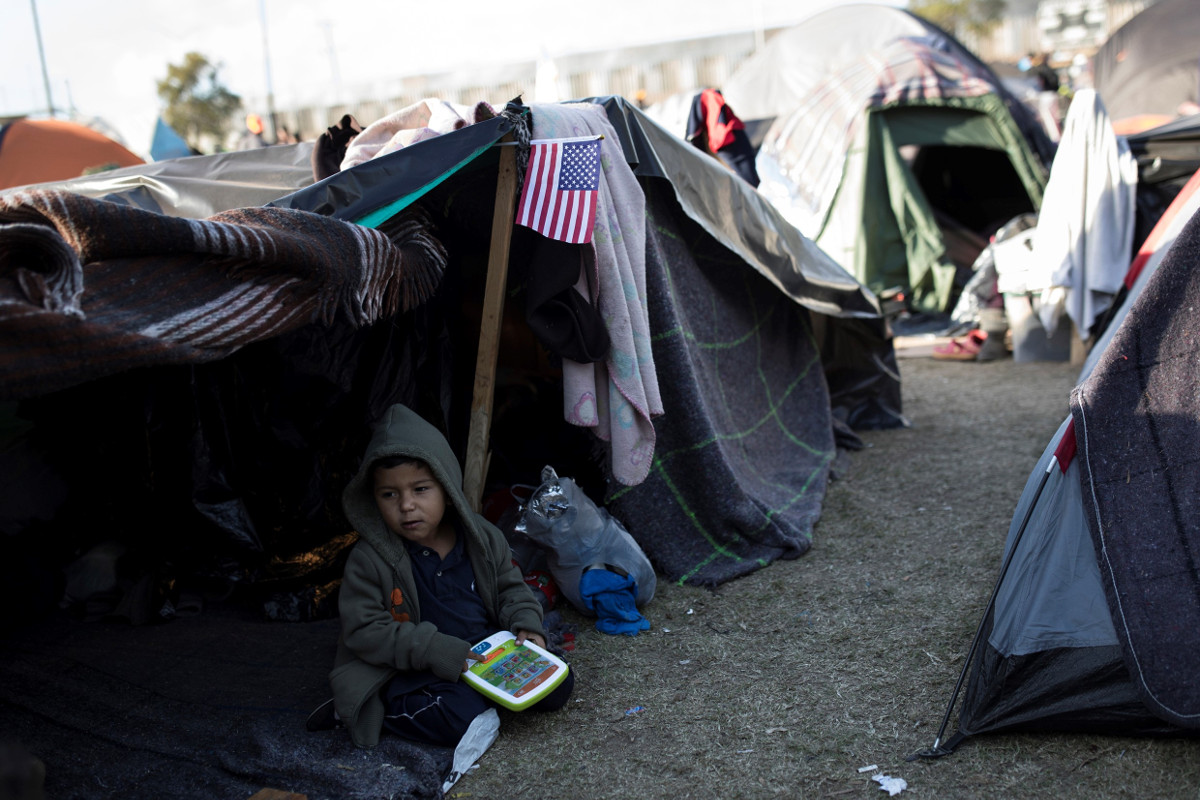 Flüchtlingscamp in Tijuana, Mexiko, 2018. Foto (Symbolbild): Adveniat/Hans-Máximo Musielik
