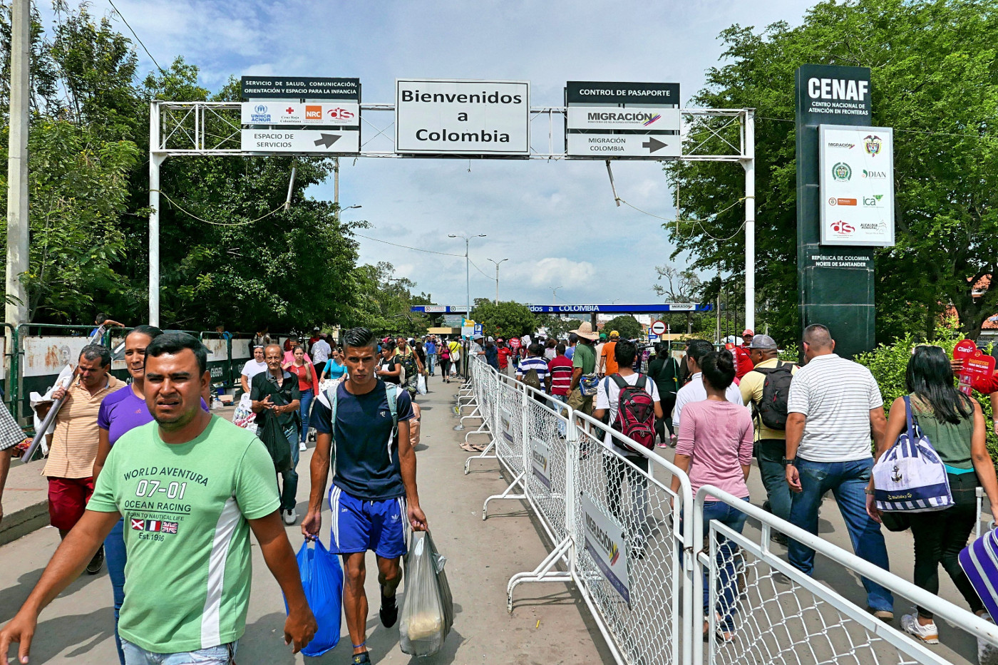 Grenzbrücke zwischen Kolumbien und Venezuela. Foto: Adveniat/Philipp Lichterbeck