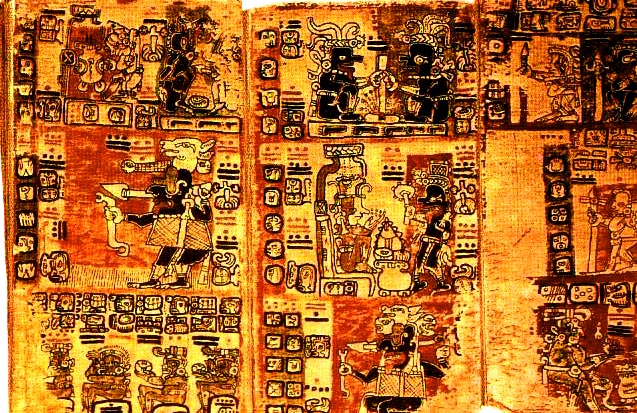 Maya Schrift Hieryglyphen